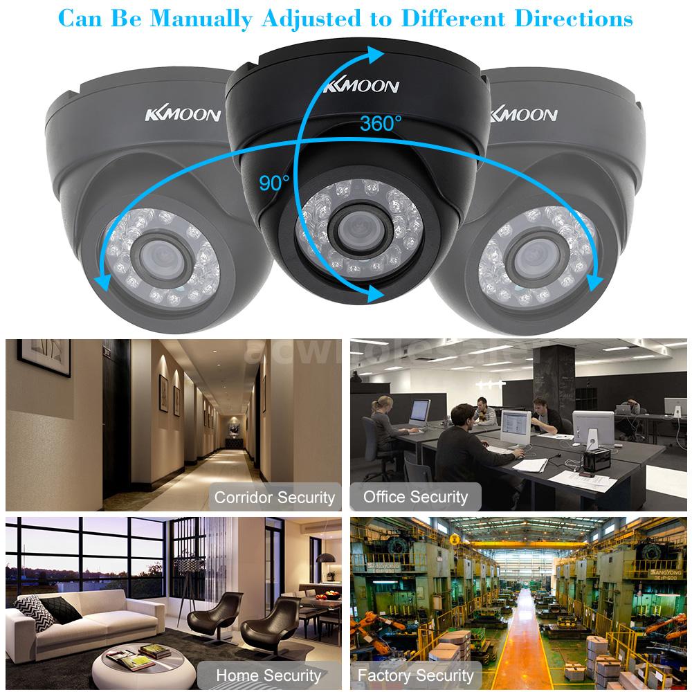 KKmoon 16CH 1080P Hybrid AHD DVR 12pcs 800TVL CCTV Security Camera CCTV